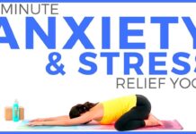15 minute Relaxing Yoga for Anxiety and Stress Relief