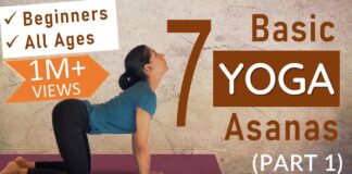 Basic YOGA ASANAS for GOOD HEALTH – for Beginners and all Age Groups | Beginners Yoga at Home