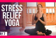 10 min Morning Yoga For Anxiety & Stress– Day #7 (ANXIETY & STRESS STRETCH)