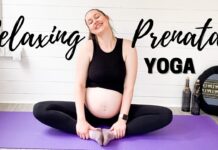 RELAXING PREGNANCY YOGA STRETCHES | Third Trimester Yoga for BETTER SLEEP | Evening Prenatal Yoga
