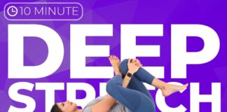 10 minute DEEP STRETCH Yoga for Stress, Anxiety & Trauma