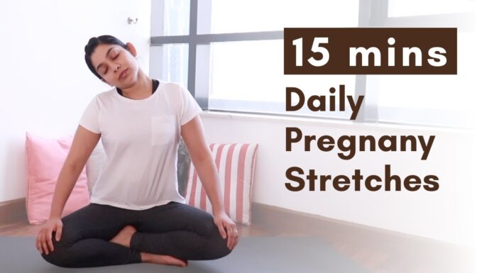 Daily Pregnancy Stretches | 15mins Full Body Gentle Stretching Routine for Pregnancy