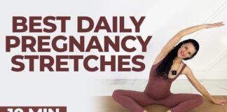 Best Pregnancy Stretches | 10-Min Full-Body Daily Stretch Routine | Relieve Pregnancy Symptoms
