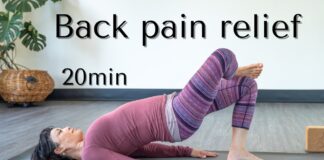 20min Back pain relief | strengthen, soothe & release lower back & hips
