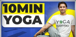 10-Minute Yoga for Beginners | Daily Fitness | Saurabh Bothra