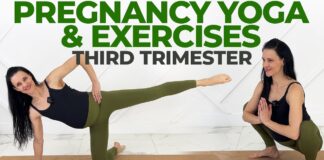 Pregnancy Yoga & Exercises Third Trimester (Labor Prep and Relieve Aches)