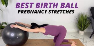 Best Birth Ball Pregnancy Stretches (Feels AMAZING) 20 Minute Pregnancy Stretching Exercises