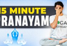 Daily Pranayama under 15-Minutes | Breathing Exercises & Yoga | Saurabh Bothra