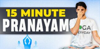 Daily Pranayama under 15-Minutes | Breathing Exercises & Yoga | Saurabh Bothra