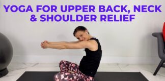 Pregnancy Yoga – upper back pain in pregnancy, neck and shoulder pain in pregnancy relief