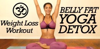 Gentle Yoga for Belly Fat, Digestion & Detox, Core Strength, 20 Minute Flow for Beginners at Home