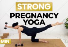 Pregnancy Yoga With Dumbbells For A Strong & Healthy Pregnancy!