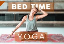Easy Bed Time Yoga for Deep Sleep & Less Anxiety | Breathe and Flow Yoga