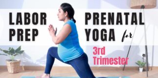 Labor Prep Prenatal Yoga Flow for Third Trimester | 20 Mins Prenatal Yoga for Natural Birth