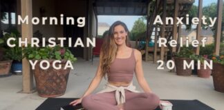 🕊️ Morning Christian Yoga for Anxiety Relief | 20-Min to Breathe, Stretch & Trust God