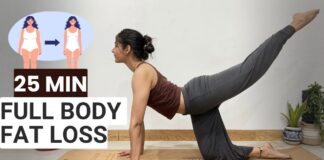 25-min Full Body Fat Loss Yoga | Beginner Practice (Fat Loss Series- HINDI)