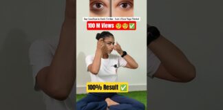 Only 2 Face Yoga Exercises for Bright Eyes! ✅💯 #fitness #viral #yoga #shorts #faceyoga #workout