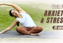 Yoga for Anxiety & Stress | 15 Mins Gentle Stretches & Breathing to Release Stress