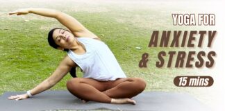 Yoga for Anxiety & Stress | 15 Mins Gentle Stretches & Breathing to Release Stress
