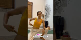 1 Yoga for Side belly fat loss& #flexibility #pelvichealth #bellyfat #waistworkout #yt #ytshorts