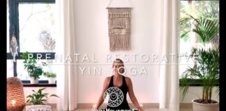 ✨ Prenatal Restorative Yin Yoga with Benedicte – 1 hour practice – Pregnancy yoga all trimesters✨