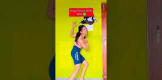 Yoga poses with Wall ✅ #thehabitgirlmethod #yogaposes #viralvideo #challenge #youtubeshorts