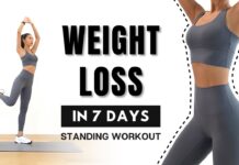 WEIGHT LOSS in 7 DAYS🔥40MIN Full Body Fat Burn – Arm, Back, Leg, Abs – Standing Only