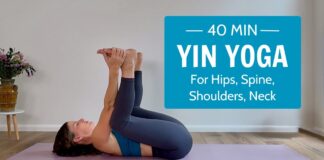 40 Min Yin Yoga | Quiet Deep Stretch For Hips, Spine, Shoulders & Neck