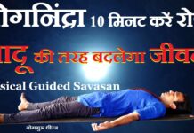 Guided Yoga Nidra Meditation with Music | योग निंद्रा शवासन से Insomnia Anxiety दूर Yogguru Dheeraj
