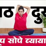 पाठदुखी साठी करा सोपे व्यायाम | Upper and Lower Back Pain Exercises in Marathi | पाठदुखी साठी उपाय