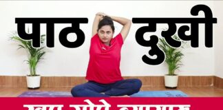 पाठदुखी साठी करा सोपे व्यायाम | Upper and Lower Back Pain Exercises in Marathi | पाठदुखी साठी उपाय