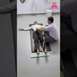 Lumbar Traction in Shavasana Yoga Therapy for Stiffness & Slipped Disc Relief #viral #backpain #reel