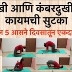 पाठदुखी आणि कंबरदुखी साठी योगासने | Yoga for Upper and Lower #Back Pain in Marathi | Vihas Yoga