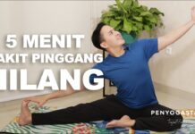 5 Menit Sakit Pinggang HIlang – Yoga with Penyogastar