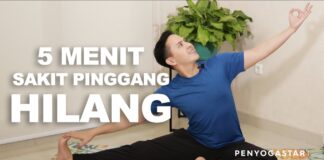 5 Menit Sakit Pinggang HIlang – Yoga with Penyogastar
