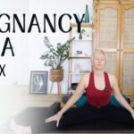 First trimester pregnancy yoga for nausea and energy | week 6 prenatal yoga