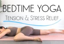 Bedtime Yoga Stretch to Release Tension and Stress