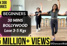30 mins BEGINNERS Workout | Lose 3-5 kgs in 1 month | BOLLYWOOD Dance Fitness Workout # 25