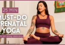 25 Min Prenatal Yoga for Easy Delivery | All Trimester Pregnancy Yoga for Birth Prep