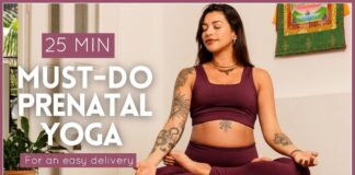 25 Min Prenatal Yoga for Easy Delivery | All Trimester Pregnancy Yoga for Birth Prep