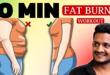 10 min Full Body Fat Burn HIIT (NO JUMPING) – Ab, Core, Arm, Back, Leg, Thigh & Cardio #weightloss