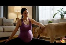 Yoga & Love: Pregnant Mom and Her Labrador’s Gentle Moments 🧘🐕 || ASMR