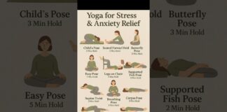 yoga for stress and anxiety ✨ #beautyadvice #beautytips
