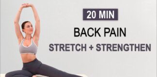 20 Min Back Pain Stretch + Strengthen | Pilates x Yoga | No Repeat | Beginner Friendly