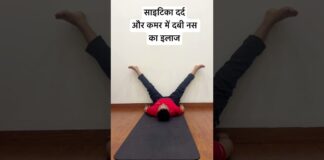 Got sciatica? साइटिका दर्द और कमर की दबी नस का इलाज | #yogamovesbyyogiashu #sciatica #yoga #shorts