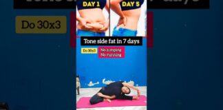 EXERCISES FOR SIDE FAT#sidefat #sidefatloss #fatloss #yoga #exercise