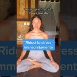 Riduci #ansia e #stress immediatamente con questo #esercizio di #respirazione #yoga