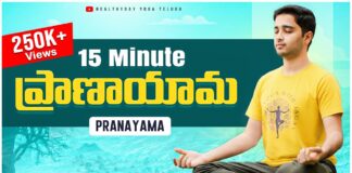 15 Min Daily Pranayama | ప్రాణాయామా తెలుగులో | Anxiety, Stress, Better Sleep #teluguyoga #pranayama