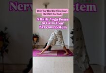 Yoga Poses to Calm Your Nervous System #YogaForStress #StressReliefYoga