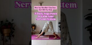 Yoga Poses to Calm Your Nervous System #YogaForStress #StressReliefYoga